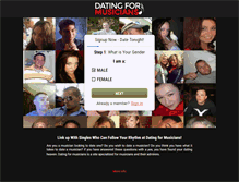 Tablet Screenshot of datingformusicians.com